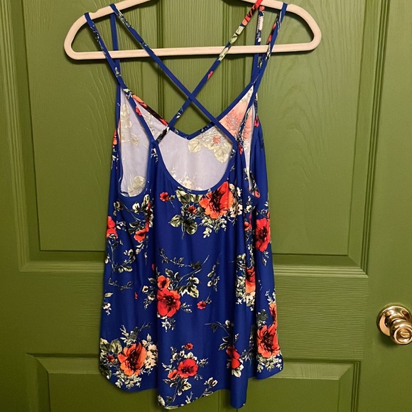 Paper moon floral tank top XXL Women’s - Picture 3 of 6